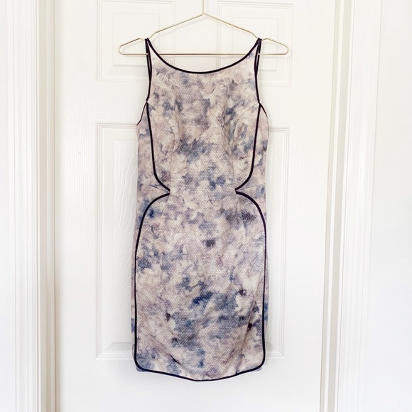 O'2nd Cloud Strap Detail Texture Sheath Dress Sz 6 - Picture 2 of 8